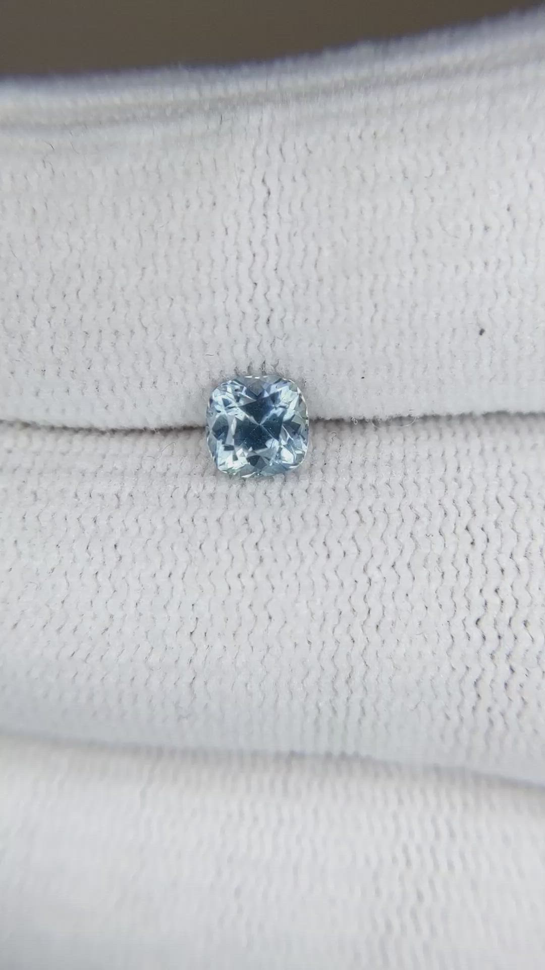 0.83 Ct. Greyish Blue Sapphire from Montana Size Video