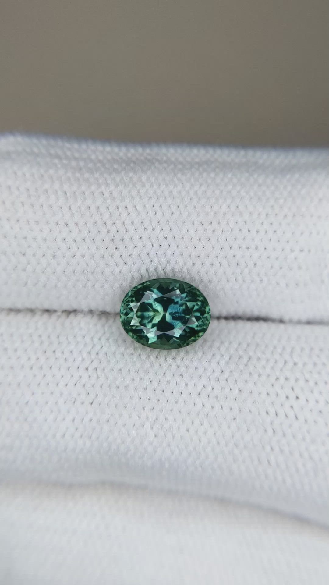 1.87 Ct. Bluish Green Sapphire from Montana Size Video