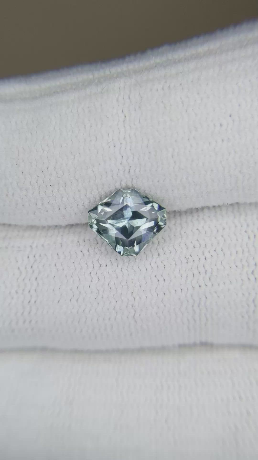 2.17 Ct. Greenish Blue Sapphire from Montana Size Video