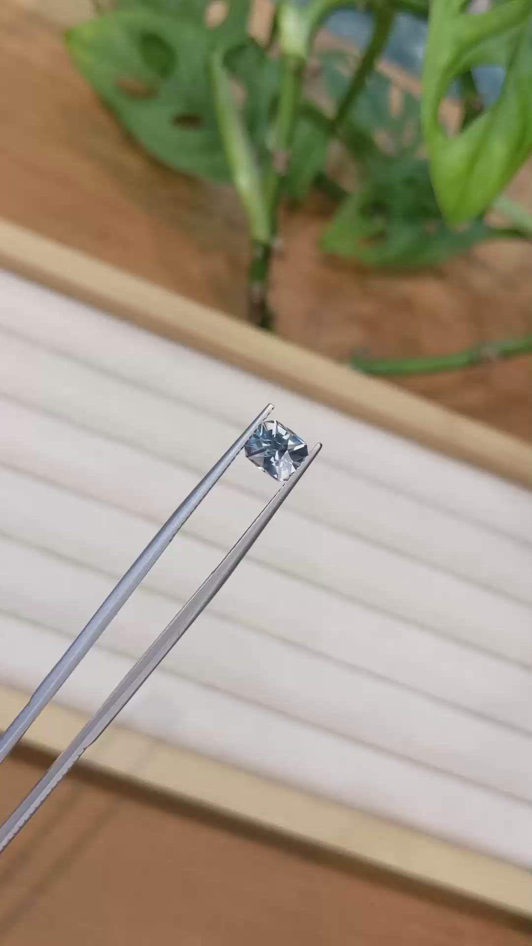 1.95 Ct. Greyish Blue Sapphire from Montana Size Video