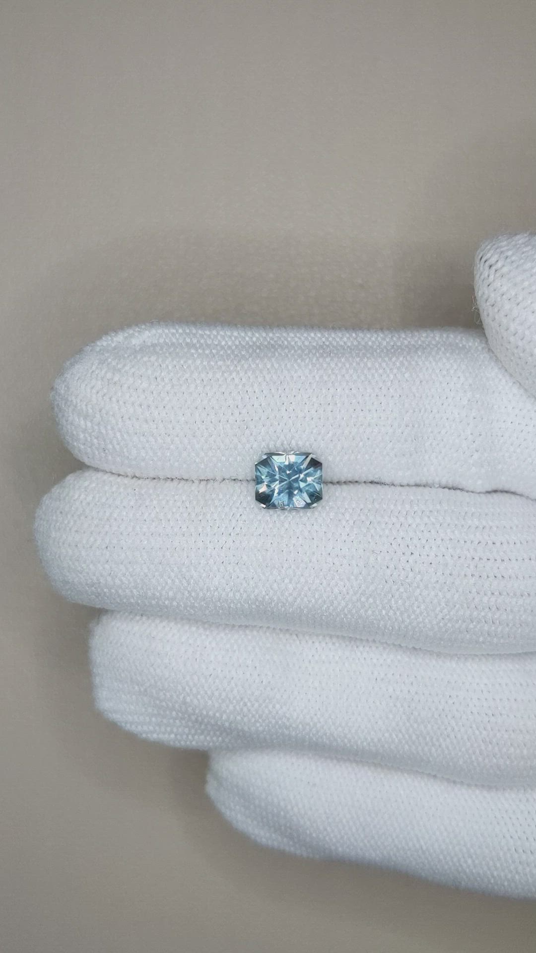 1.95 Ct. Greyish Blue Sapphire from Montana Size Video