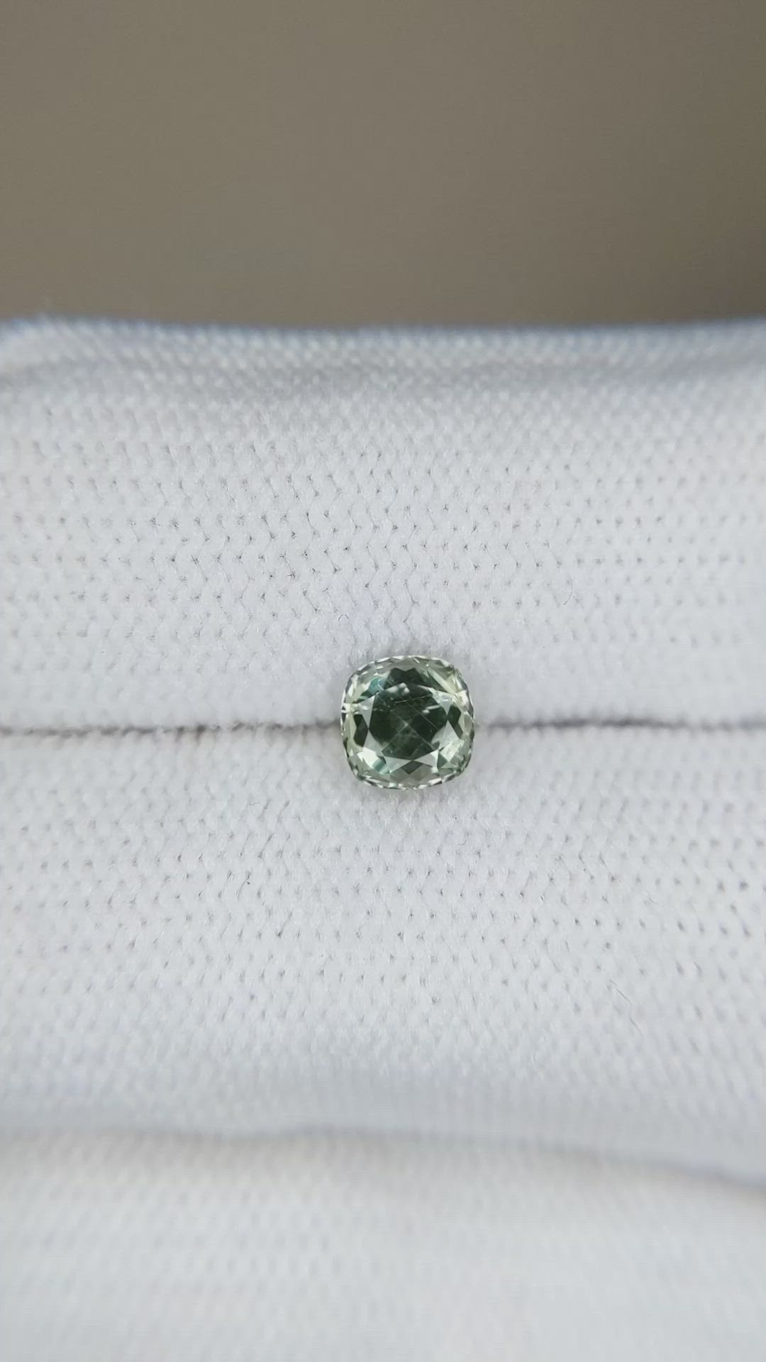0.90 Ct. Green Sapphire from Montana Size Video