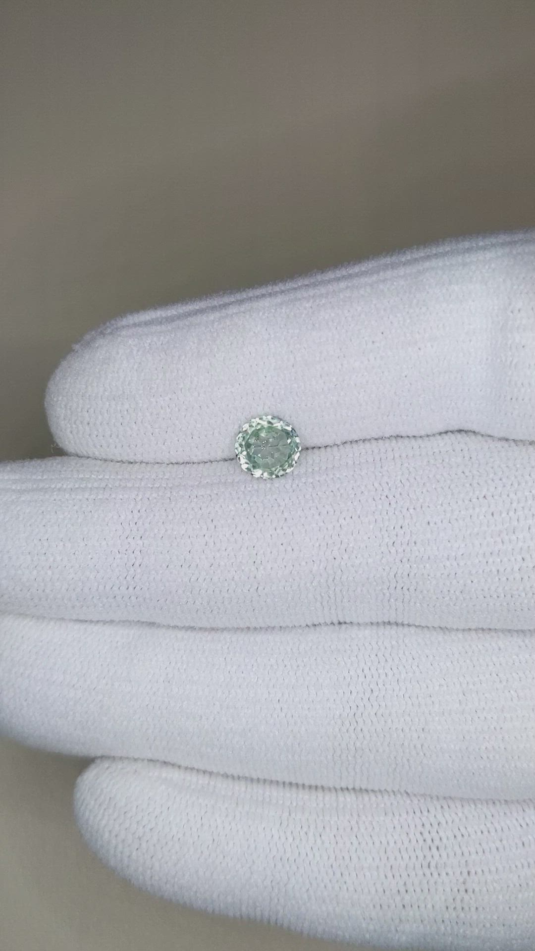 0.92 Ct. Bluish Green Sapphire from Montana Size Video