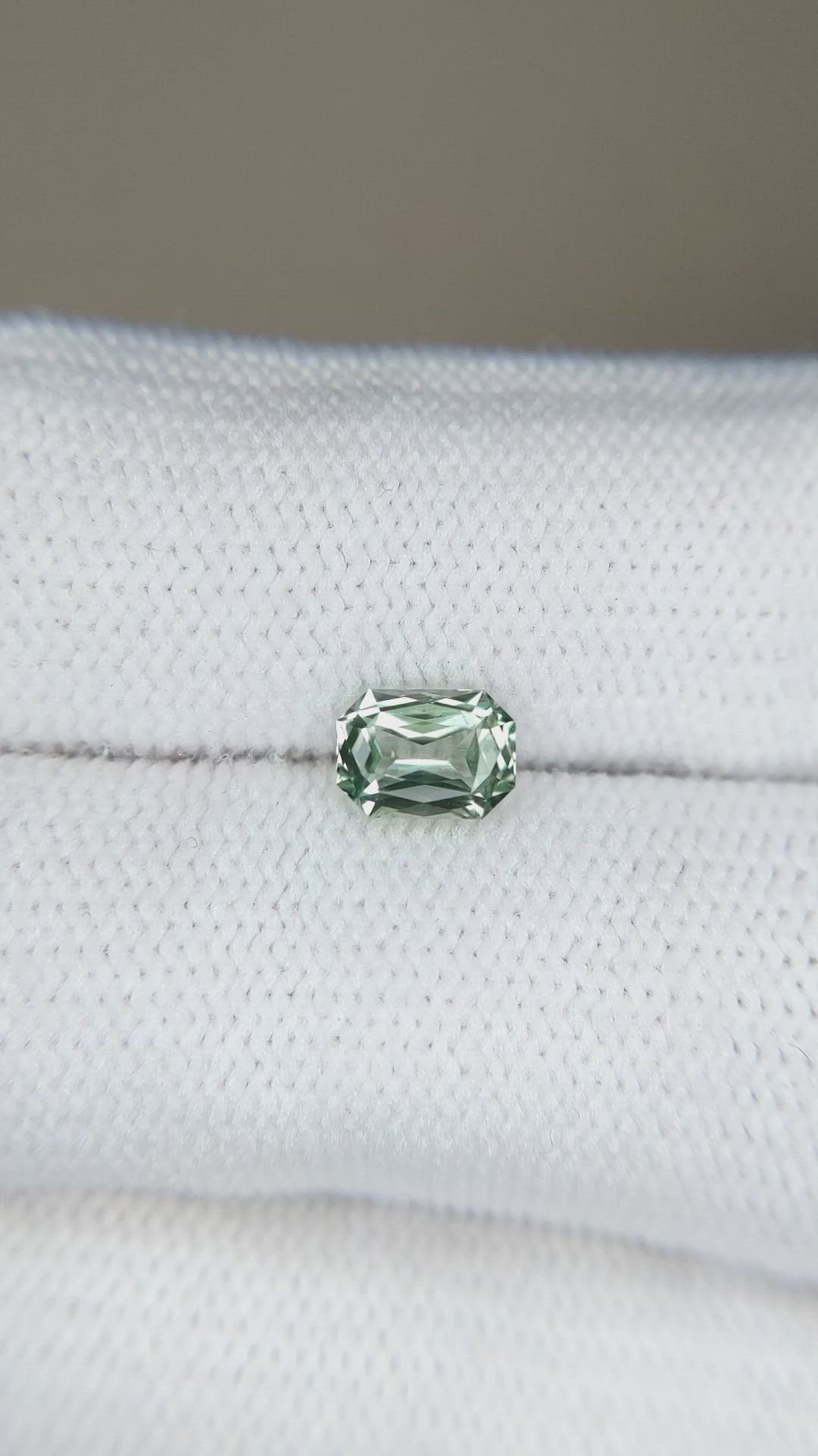 0.92 Ct. Green Sapphire from Montana Size Video