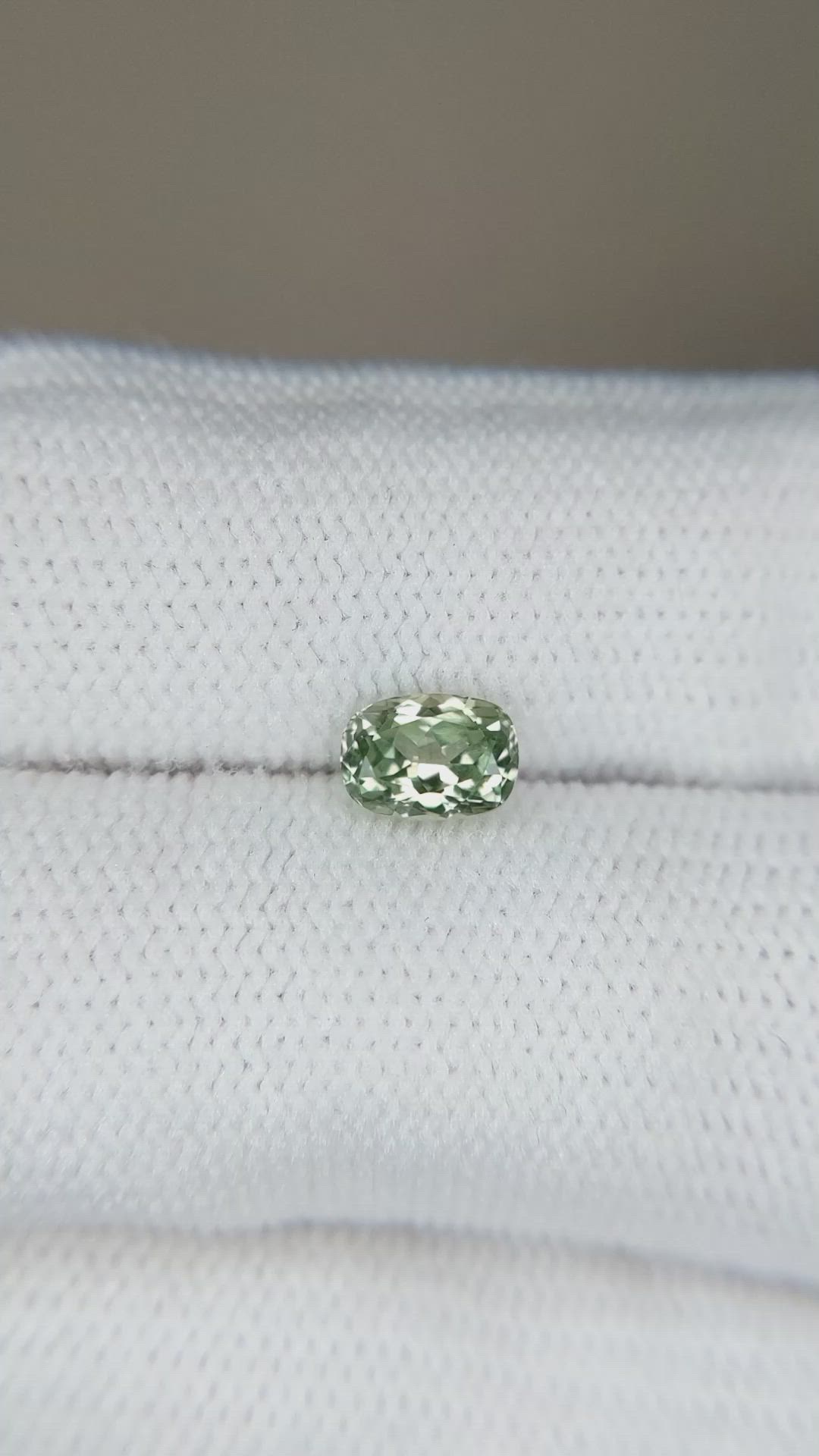 0.93 Ct. Green Sapphire from Montana Size Video