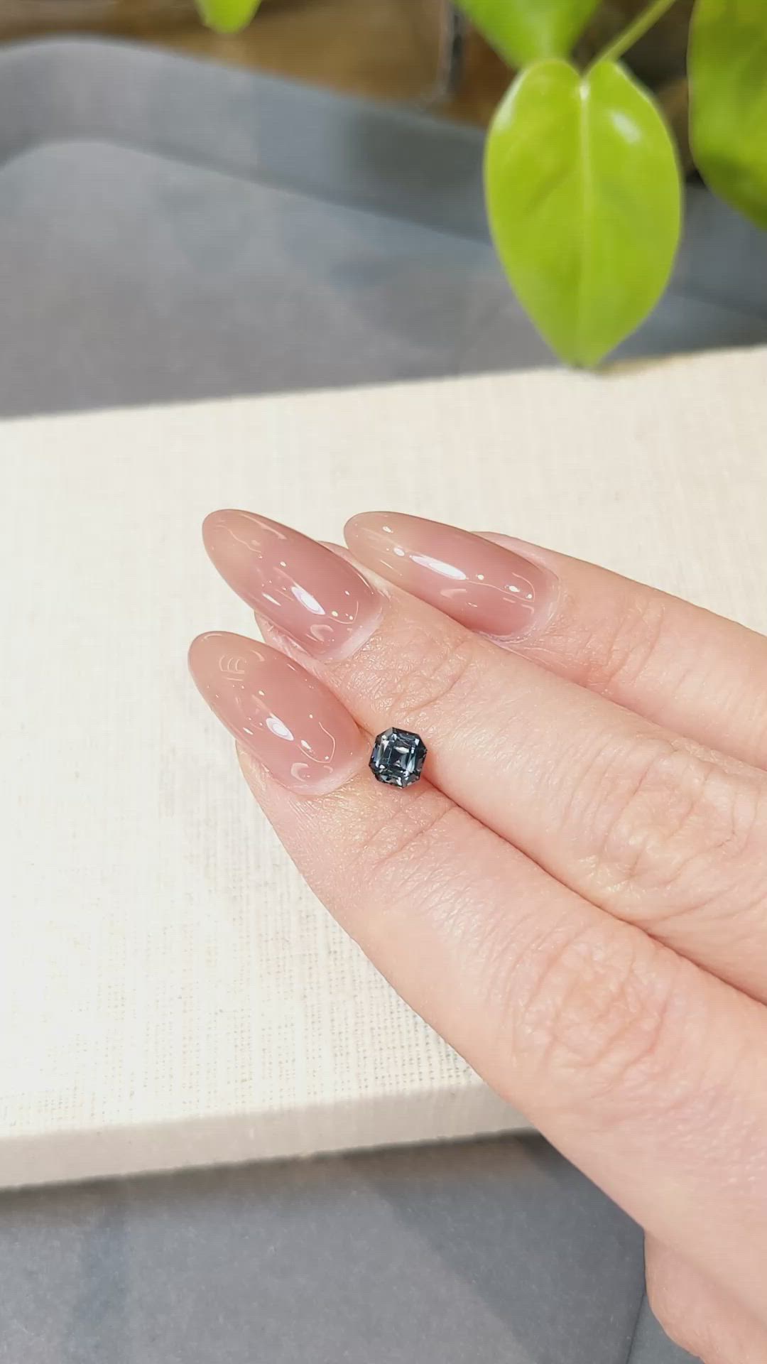 0.91 Ct. Blue Sapphire from Montana Size Video