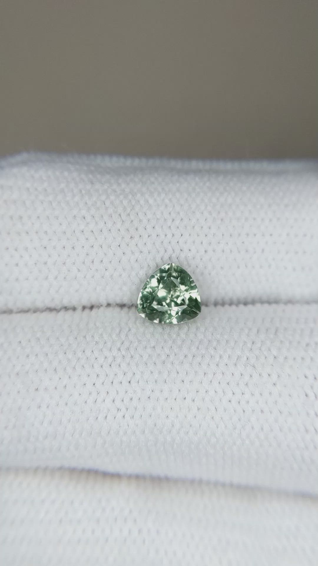 0.91 Ct. Green Sapphire from Montana Size Video