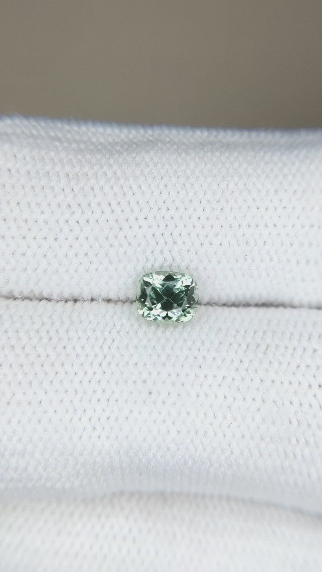 0.86 Ct. Green Sapphire from Montana Size Video