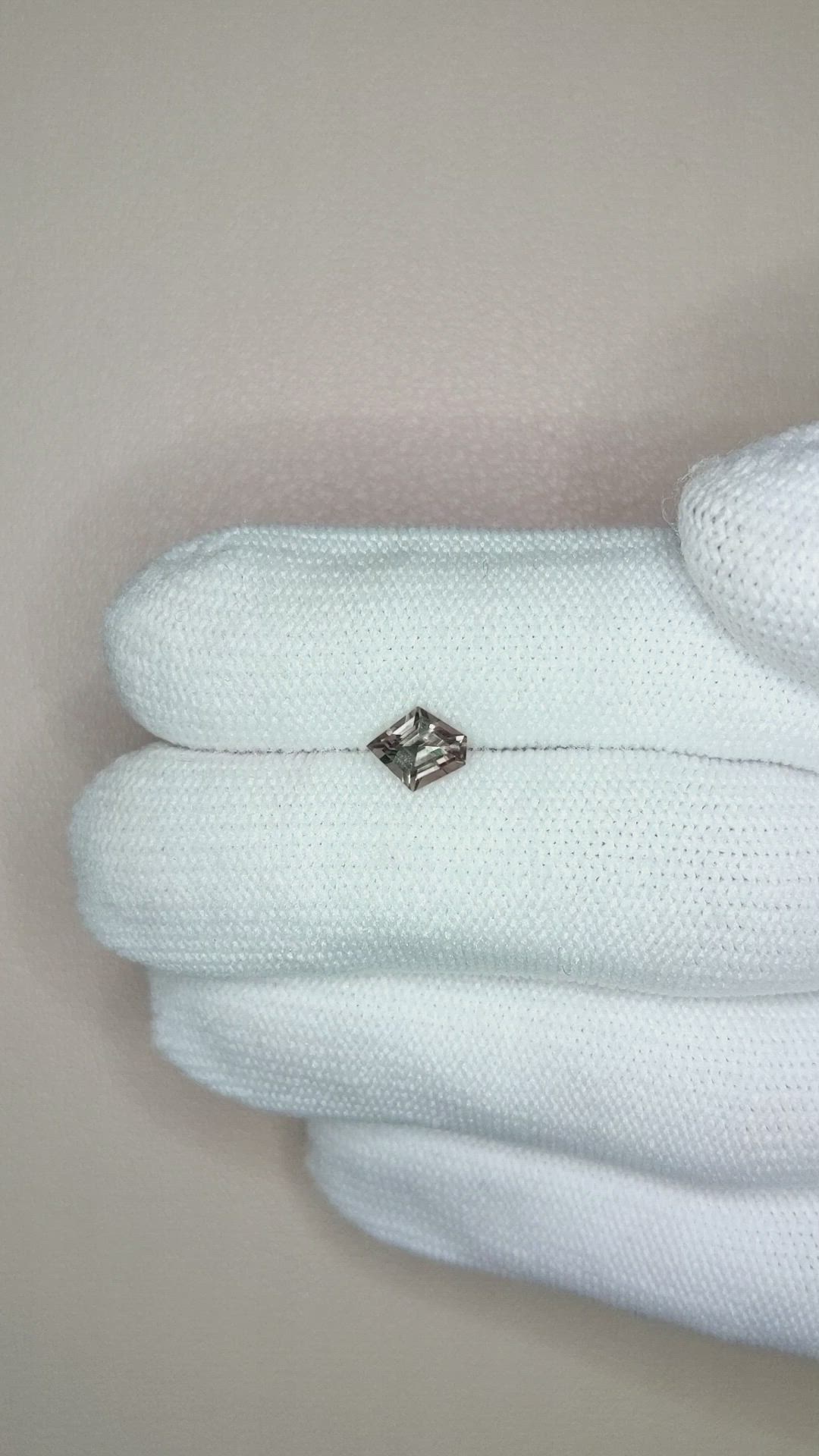0.85 Ct. Brown Sapphire from Montana Size Video