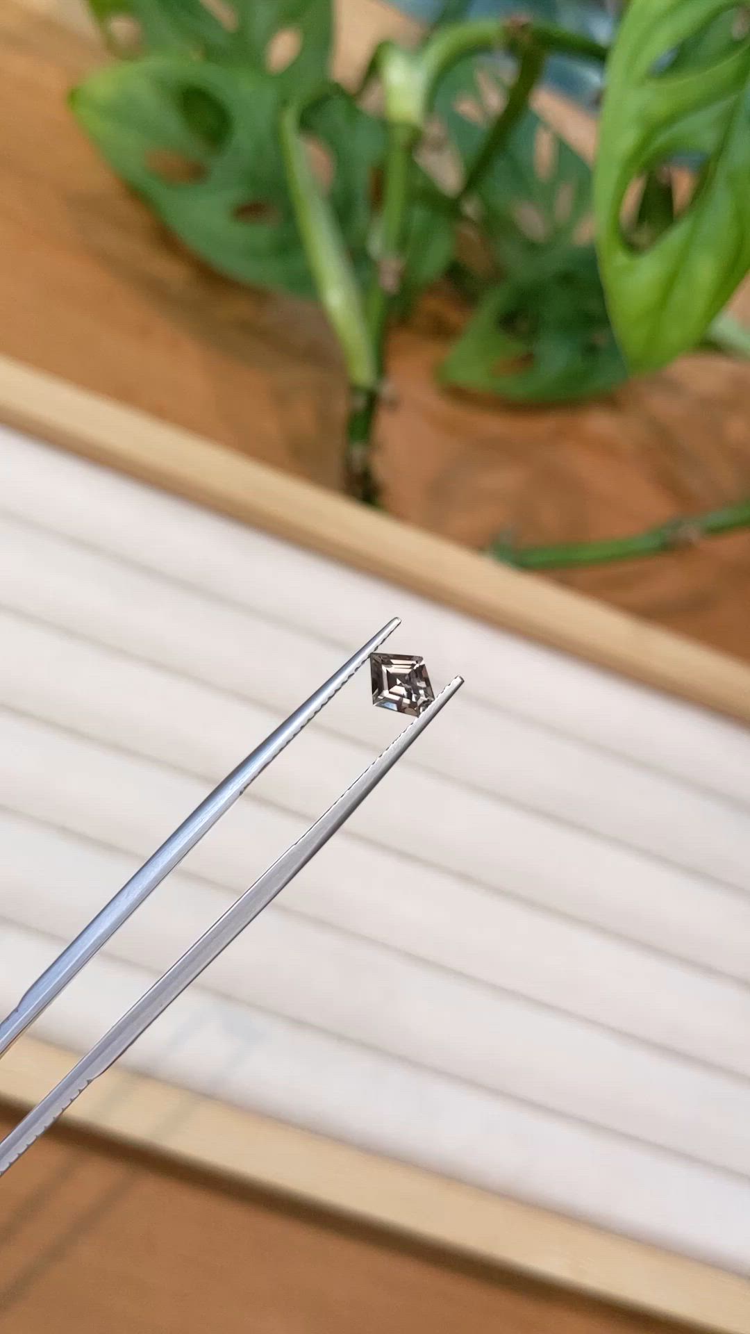 0.85 Ct. Brown Sapphire from Montana Size Video