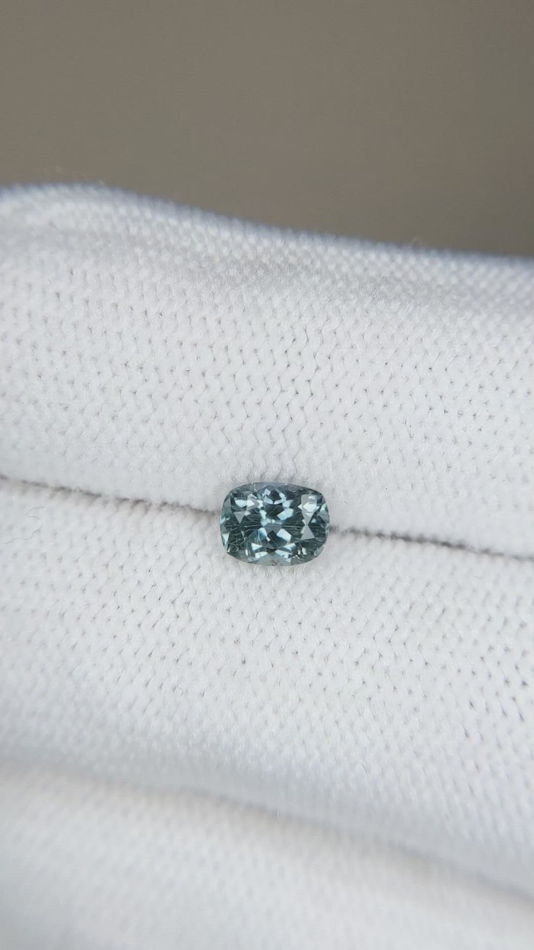 0.85 Ct. Greenish Blue Sapphire from Montana Size Video