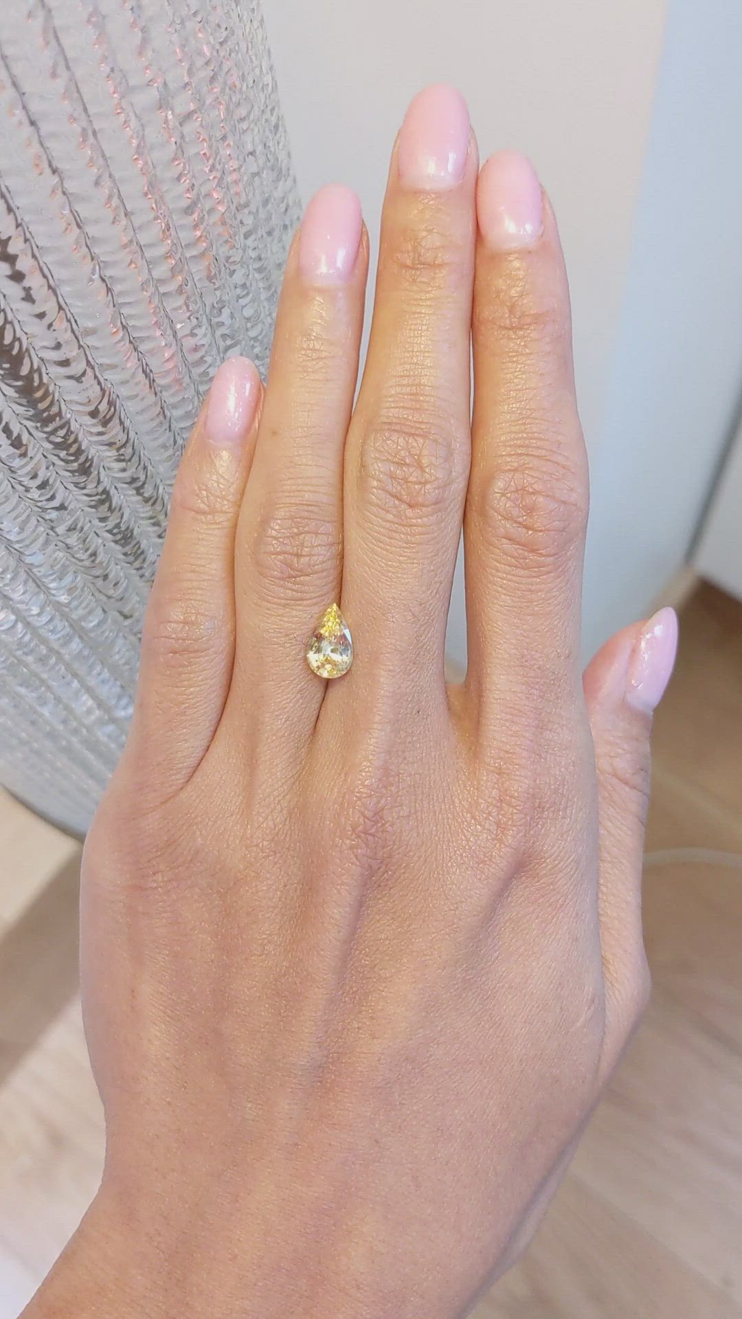 1.96 Ct. Yellow Sapphire from Ceylon (Sri Lanka) Size Video