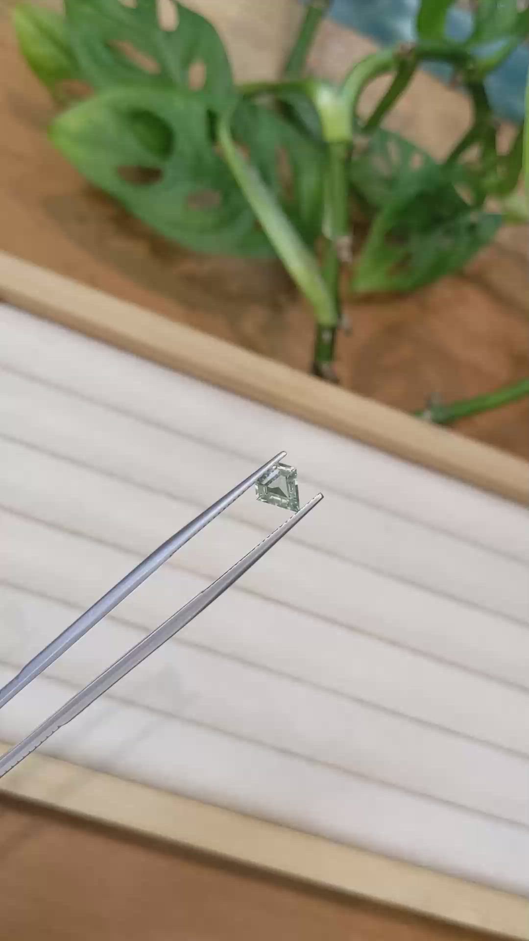 0.94 Ct. Green Sapphire from Montana Size Video