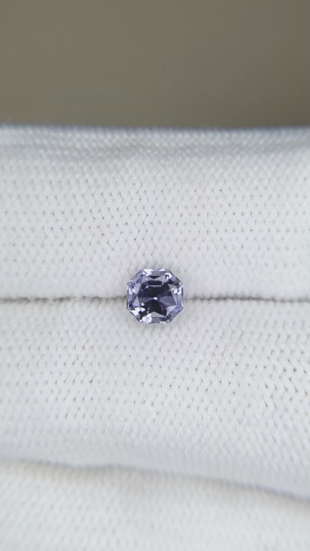 0.87 Ct. Purple Sapphire from Montana Size Video