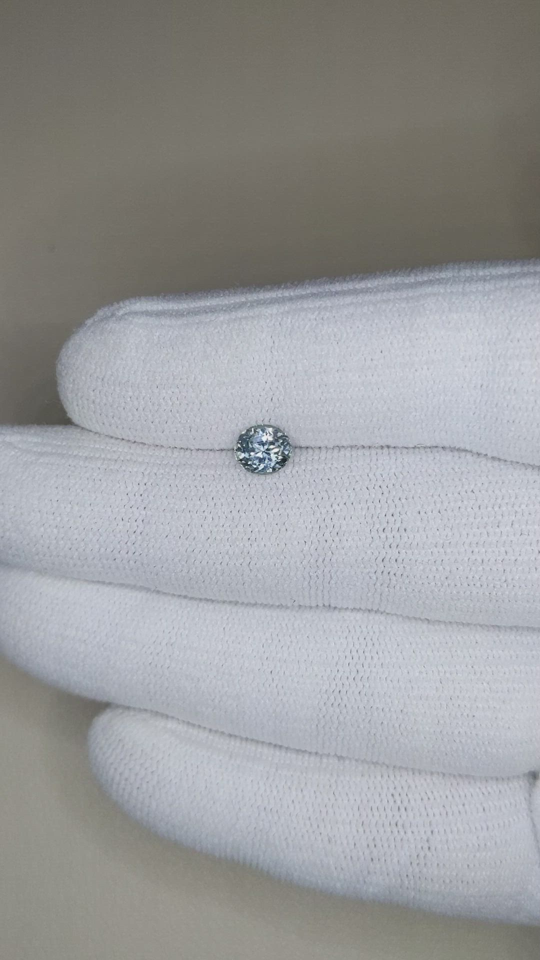 0.87 Ct. Greyish Blue Sapphire from Montana Size Video