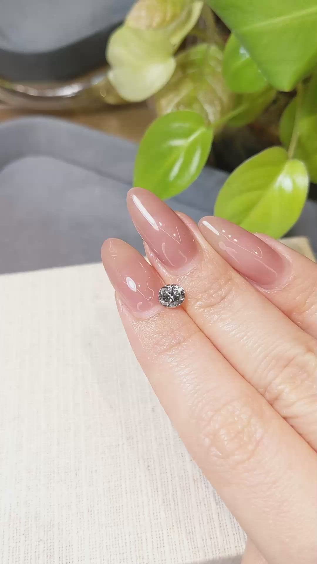 0.87 Ct. Greyish Blue Sapphire from Montana Size Video
