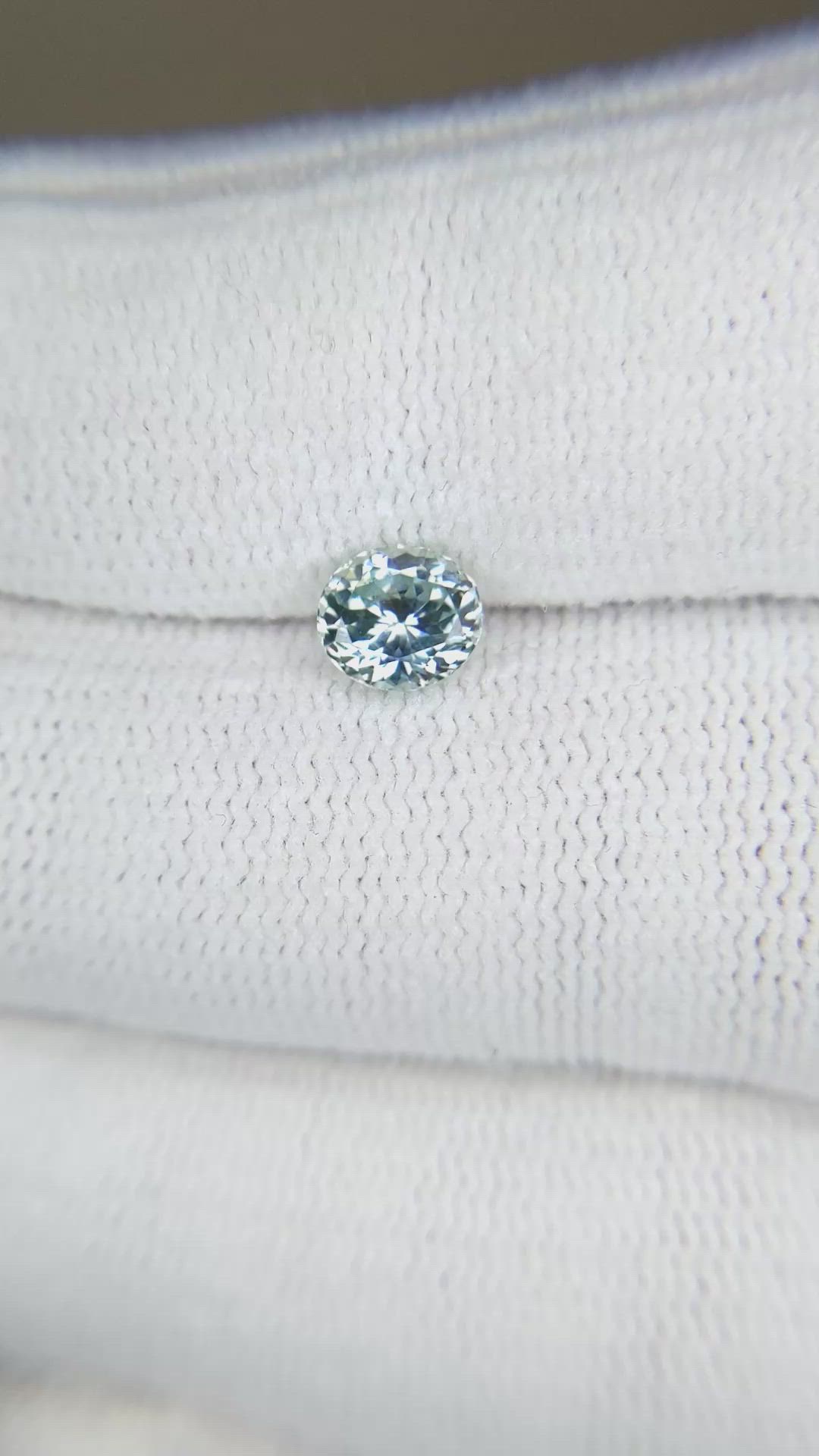 0.87 Ct. Greyish Blue Sapphire from Montana Size Video
