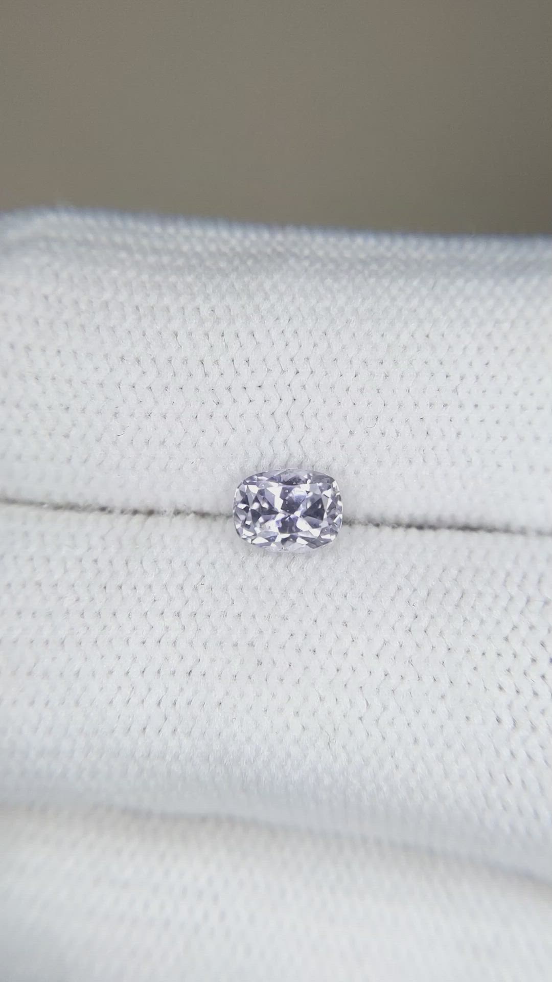 0.85 Ct. Purple Sapphire from Montana Size Video