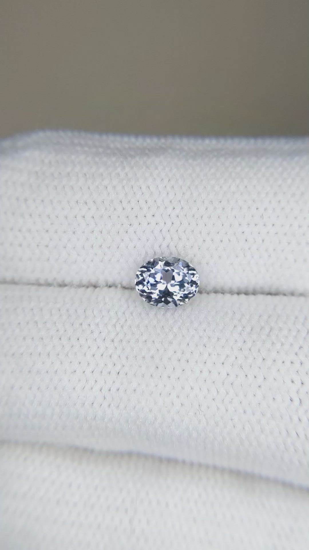 0.87 Ct. Greyish Blue Sapphire from Montana Size Video