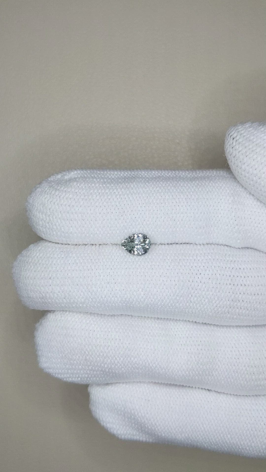 0.88 Ct. Grey Sapphire from Montana Size Video
