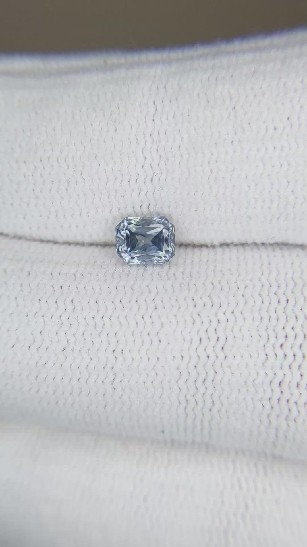 0.86 Ct. Greyish Blue Sapphire from Montana Size Video