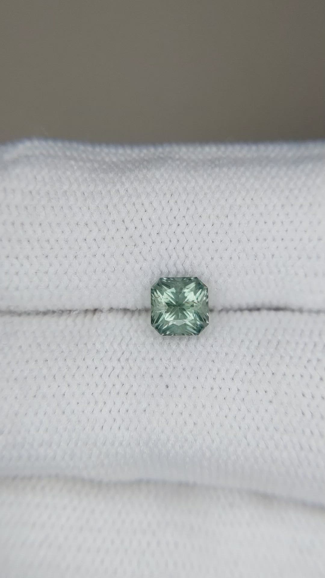 1.09 Ct. Green Sapphire from Montana Size Video
