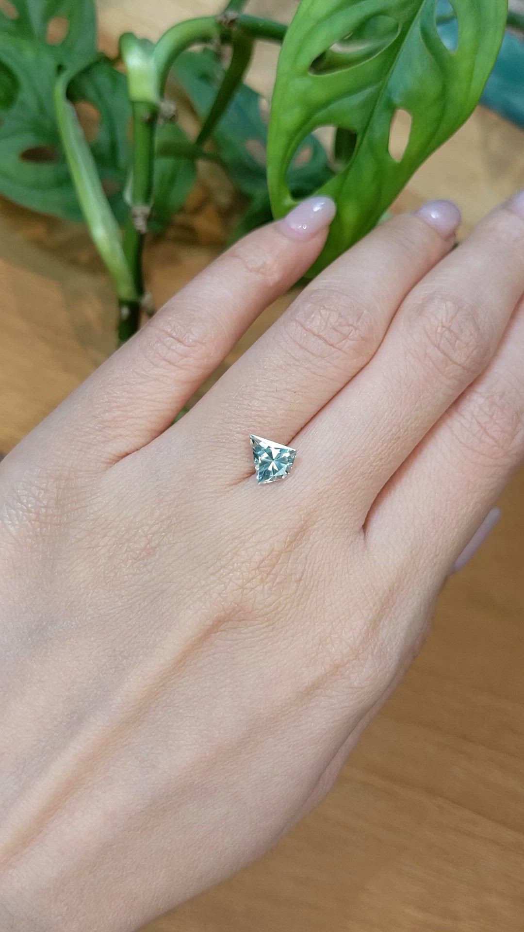 1.50 Ct. Green Sapphire from Montana Size Video