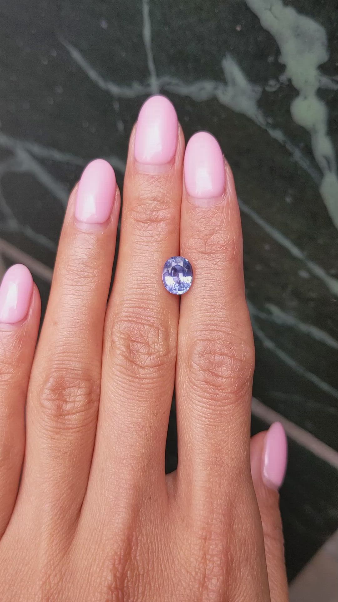 2.35 Ct. Blue Sapphire from Ceylon (Sri Lanka) Size Video