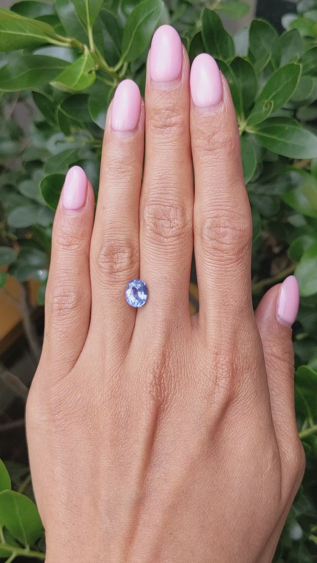 2.35 Ct. Blue Sapphire from Ceylon (Sri Lanka) Size Video