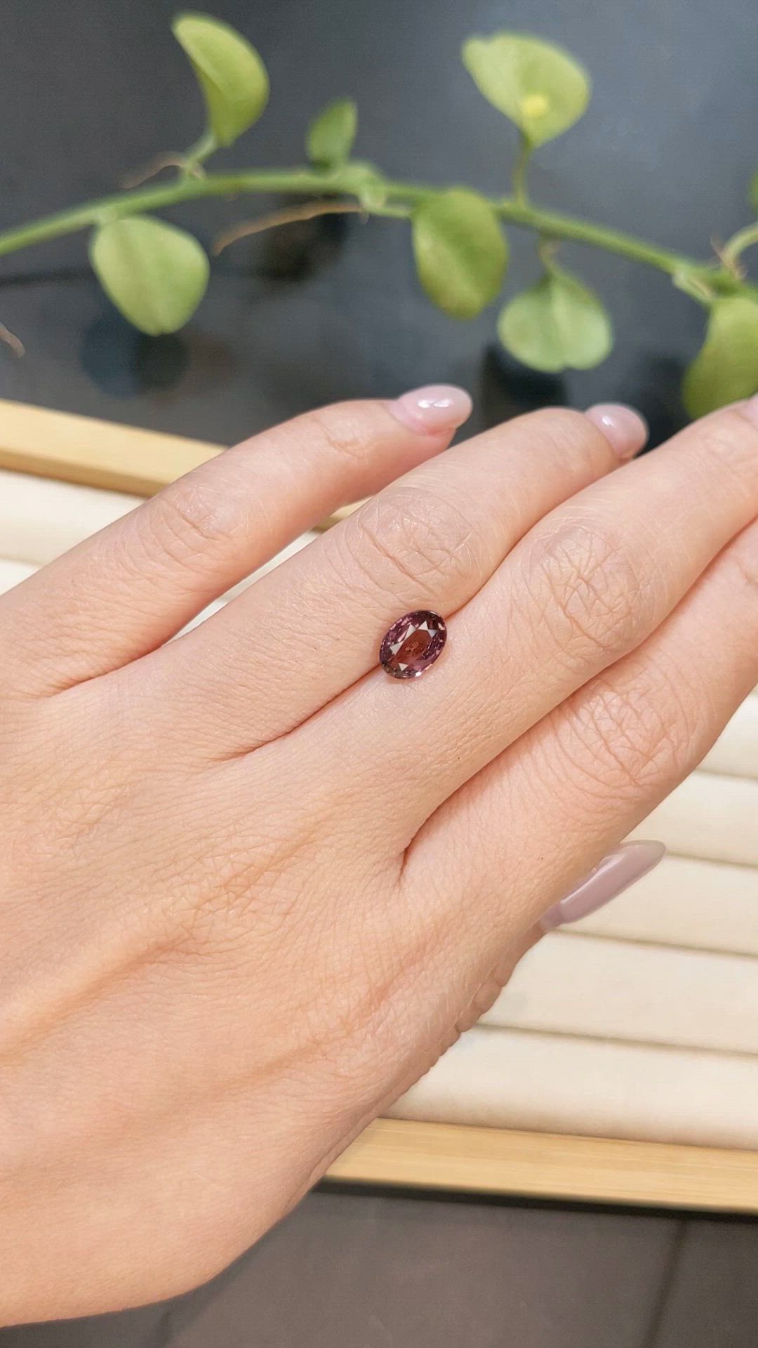 1.65 Ct. Padparadscha Sapphire from Madagascar Size Video