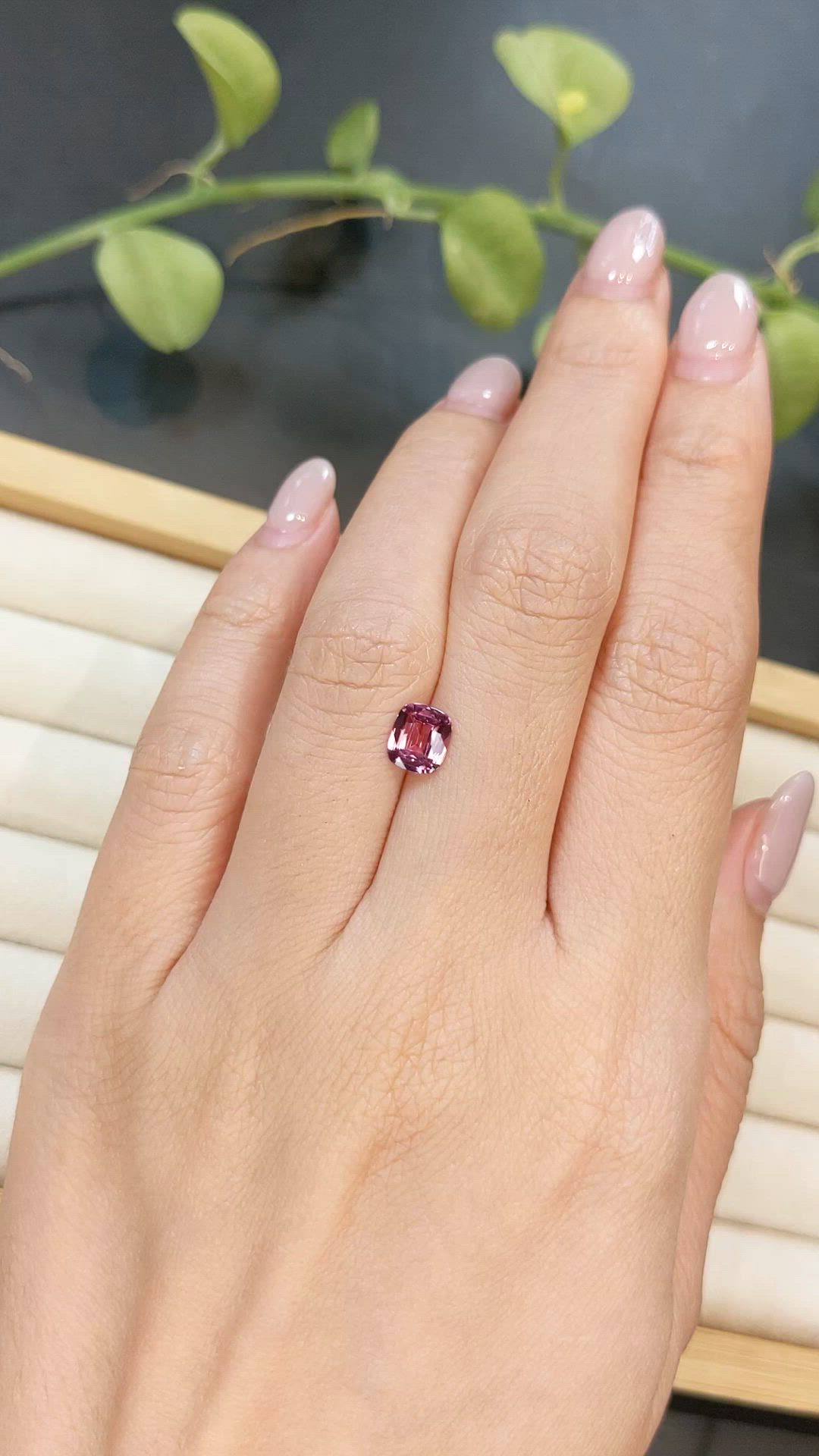 1.13 Ct. Padparadscha Sapphire from Madagascar Size Video