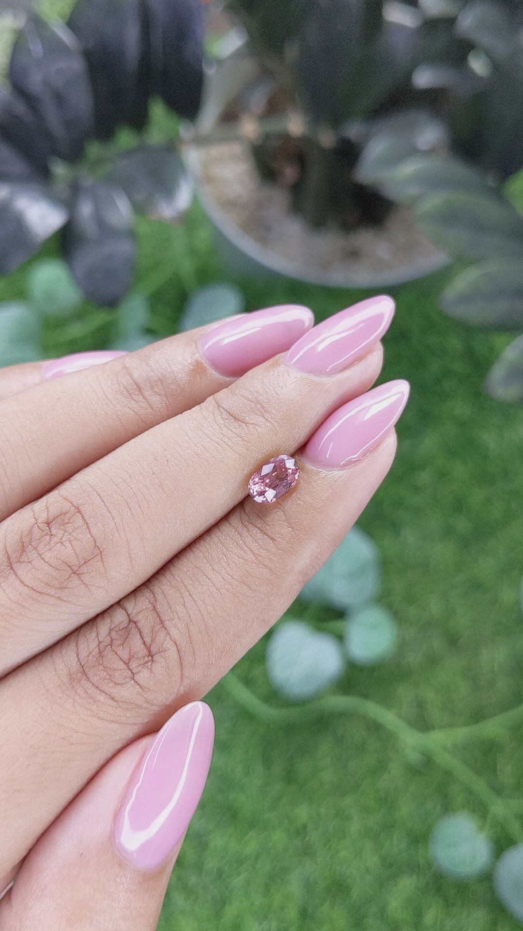 1.11 Ct. Padparadscha Sapphire from Ceylon (Sri Lanka) Size Video