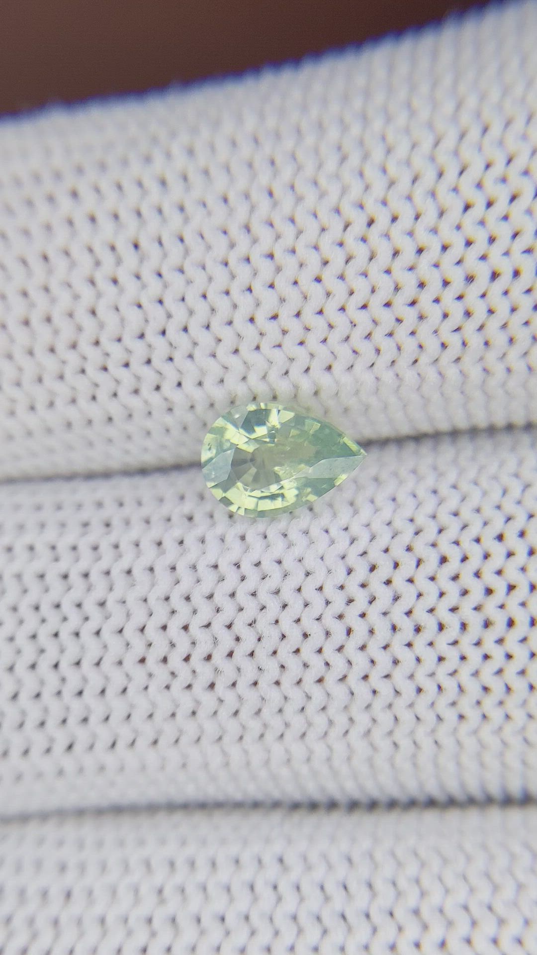 1.01 Ct. Green Sapphire from Madagascar Size Video