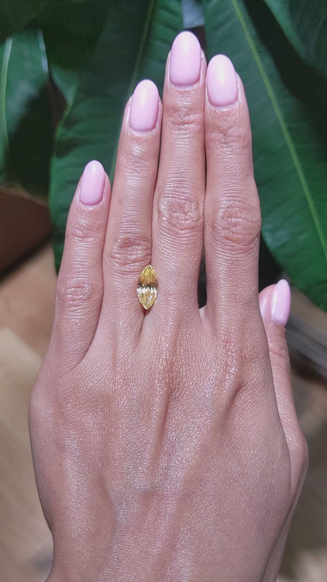 3.96 Ct. Yellow Sapphire from Ceylon (Sri Lanka) Size Video