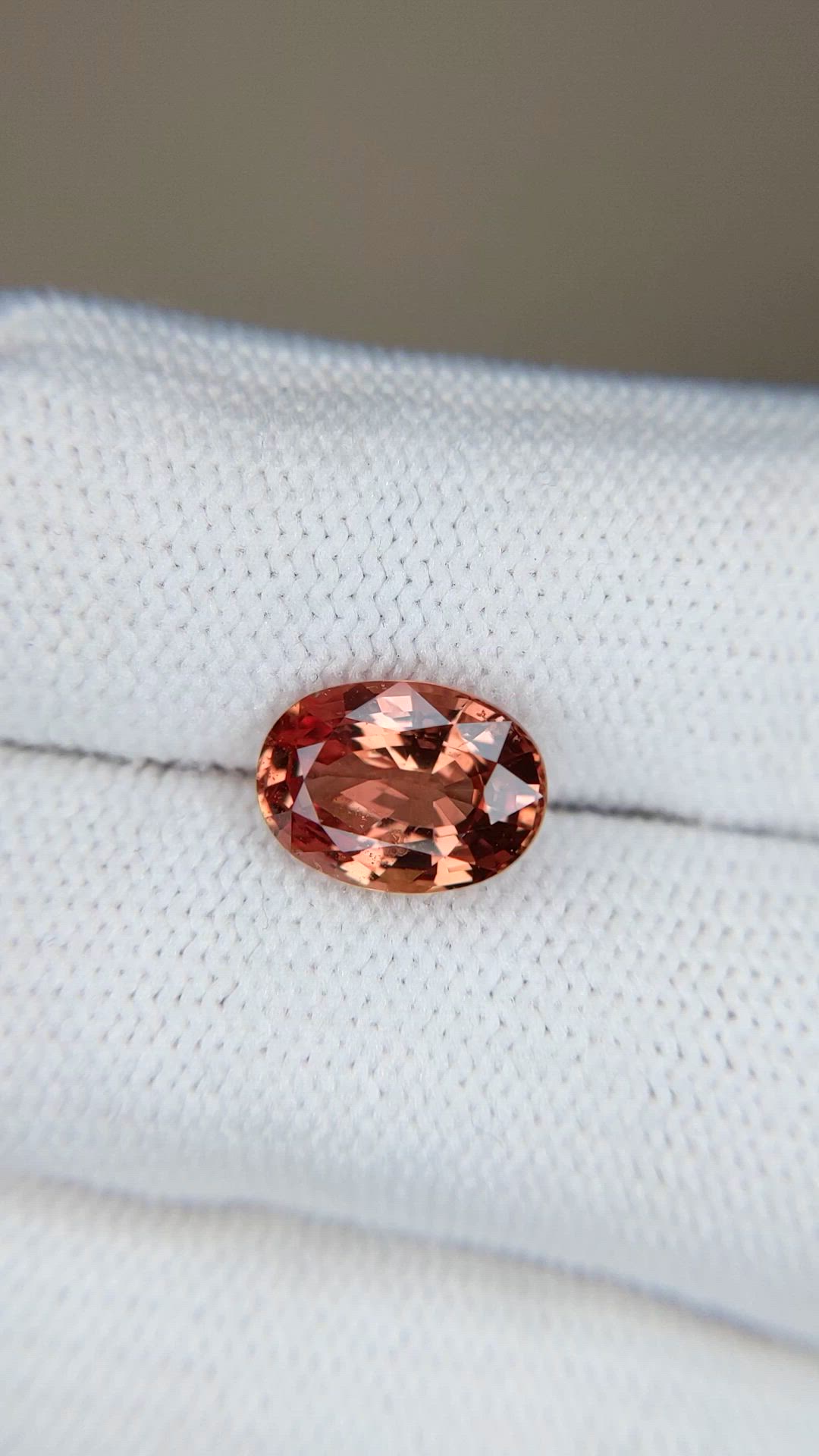 3.50 Ct. Orangish Brown Sapphire from Ceylon (Sri Lanka) Size Video