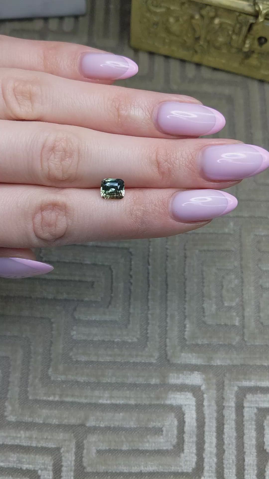 2.25 Ct. Bi Color Sapphire from Ceylon (Sri Lanka) Size Video