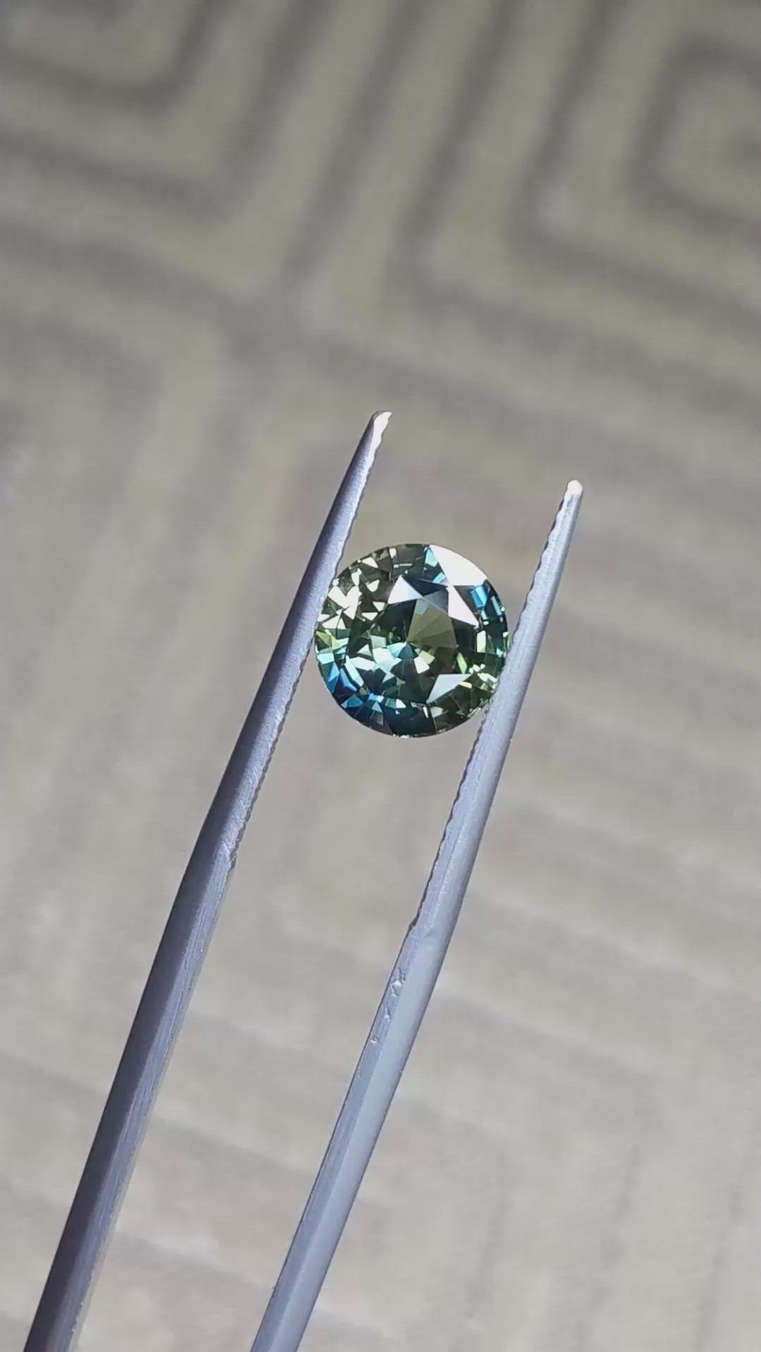 2.52 Ct. Bi Color Sapphire from Madagascar Size Video