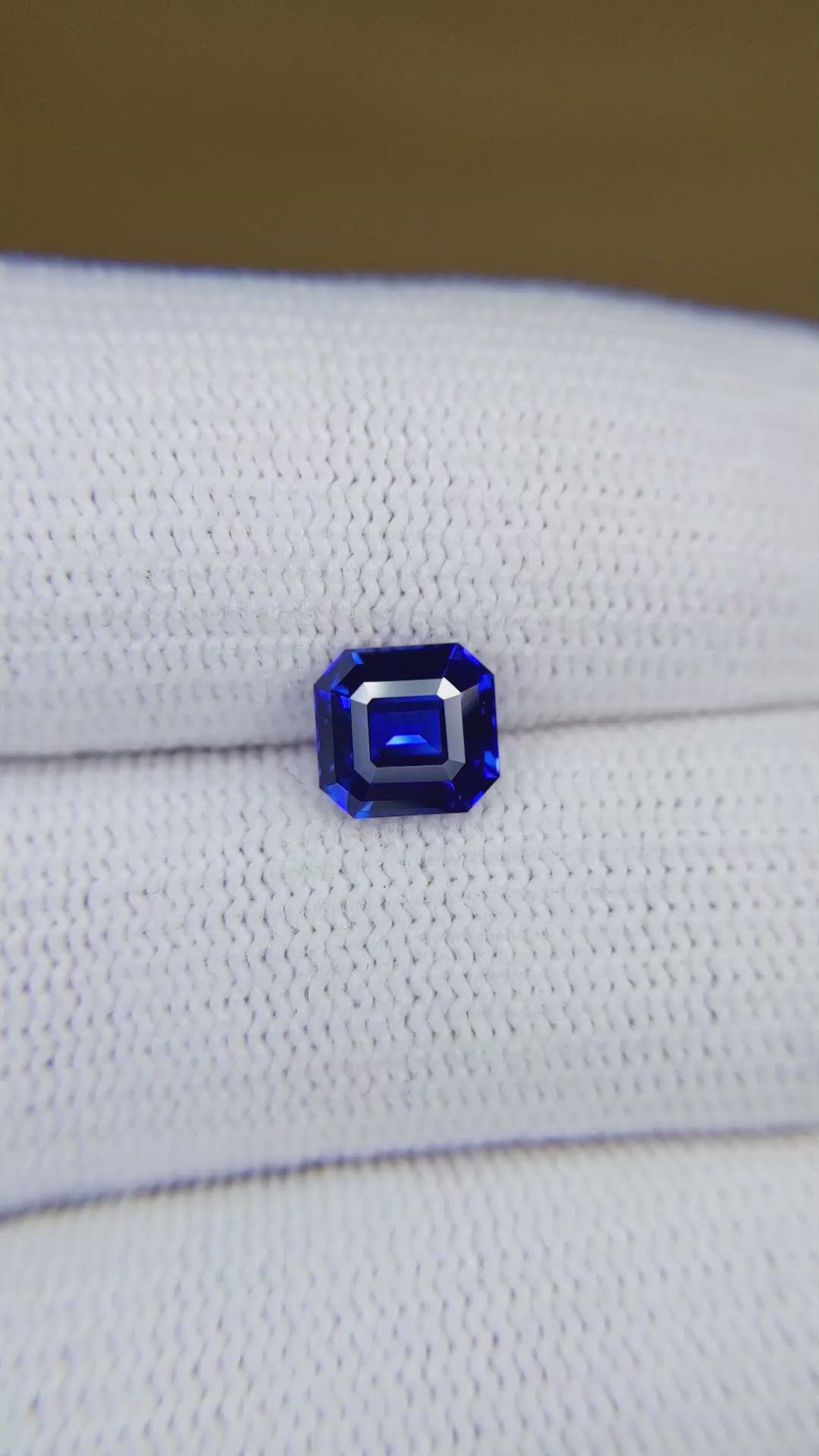 1.62 Ct. Blue Sapphire from Ceylon (Sri Lanka) Size Video
