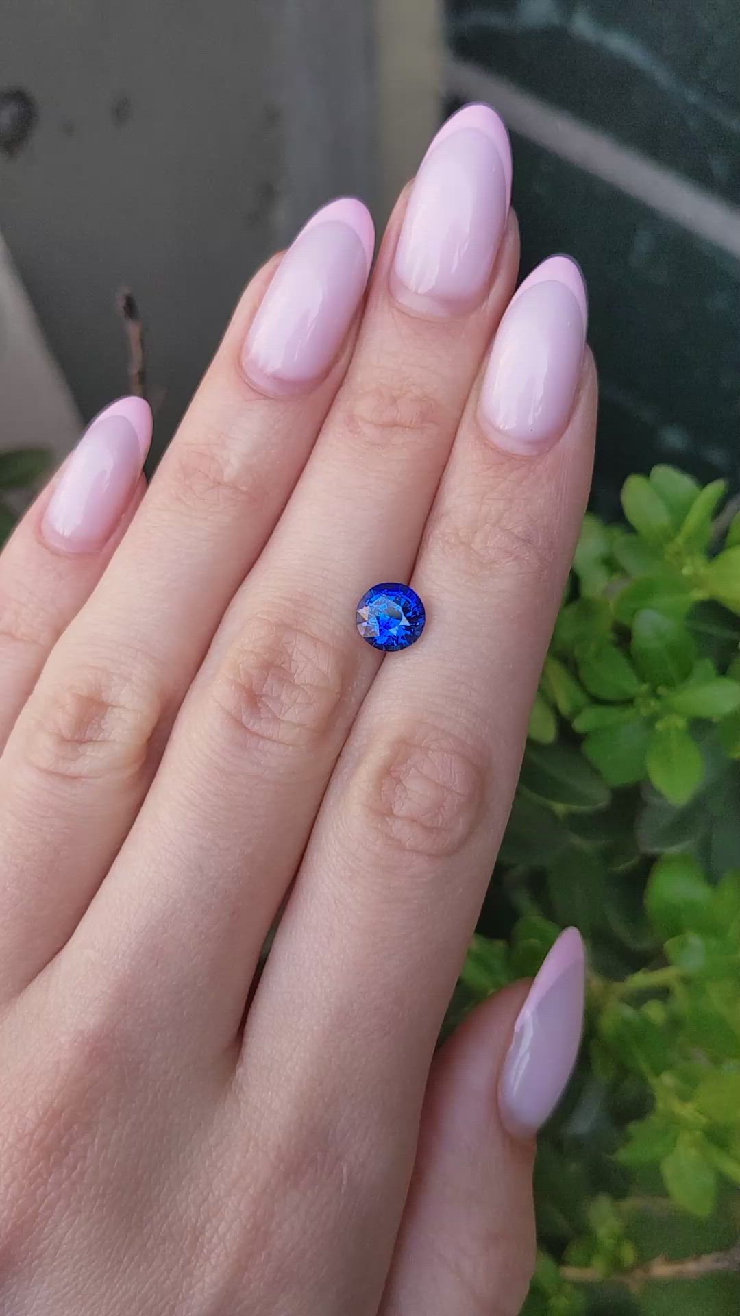 2.15 Ct. Blue Sapphire from Ceylon (Sri Lanka) Size Video