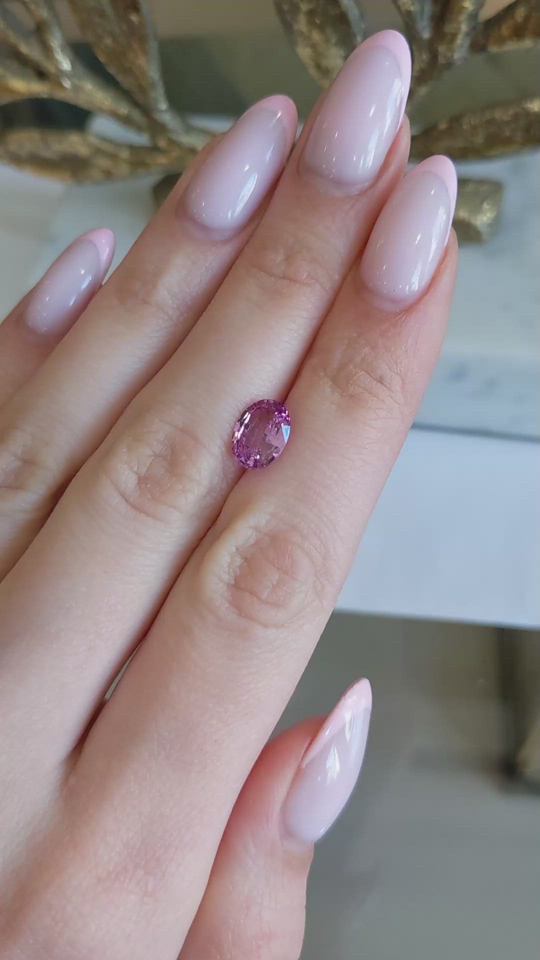 2.09 Ct. Pink Sapphire from Madagascar Size Video