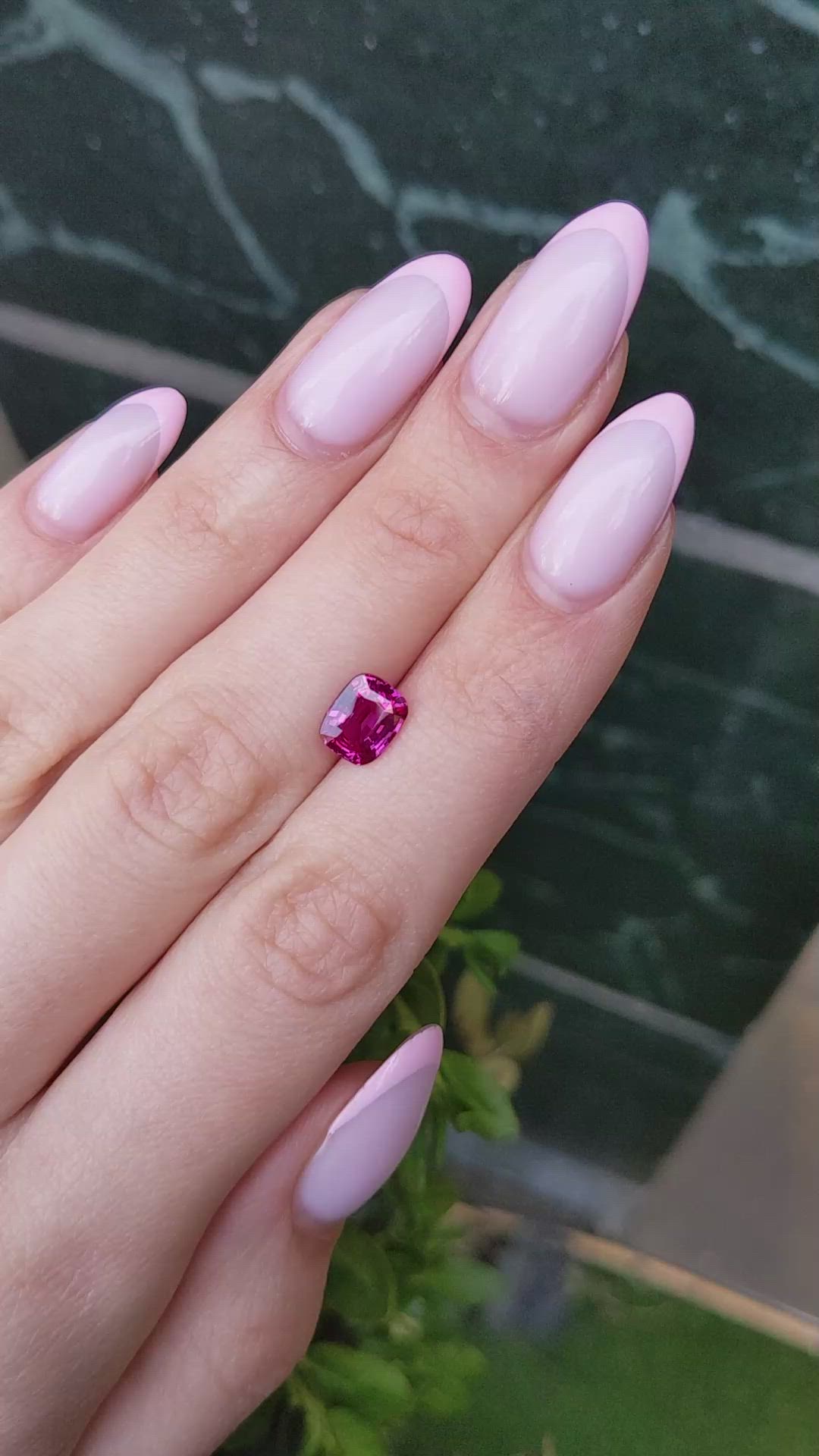 2.04 Ct. Pink Sapphire from Madagascar Size Video