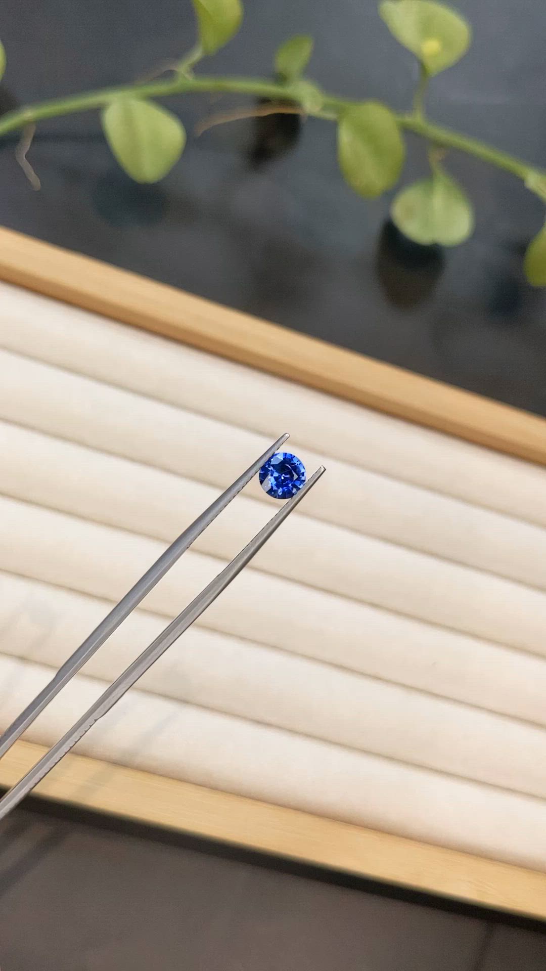 0.96 Ct. Blue Sapphire from Ceylon (Sri Lanka) Size Video
