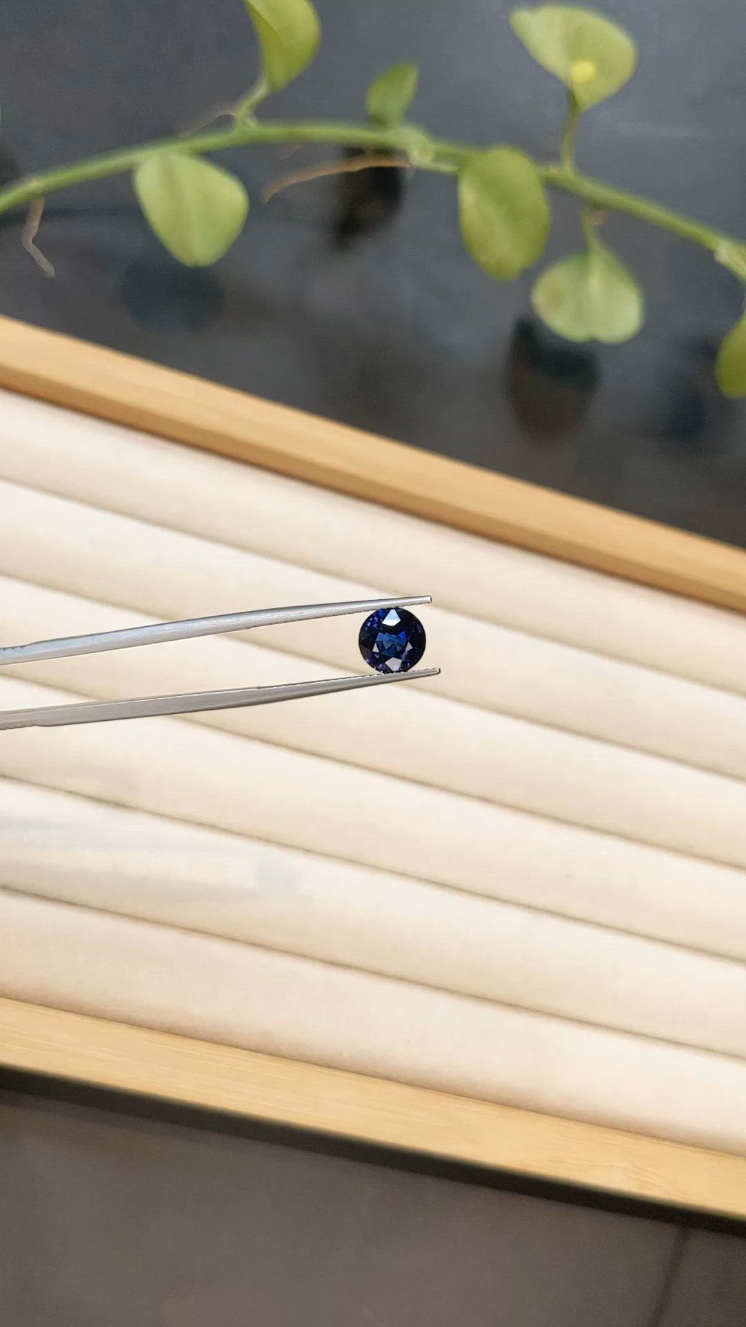 2.09 Ct. Blue Sapphire from Ceylon (Sri Lanka) Size Video