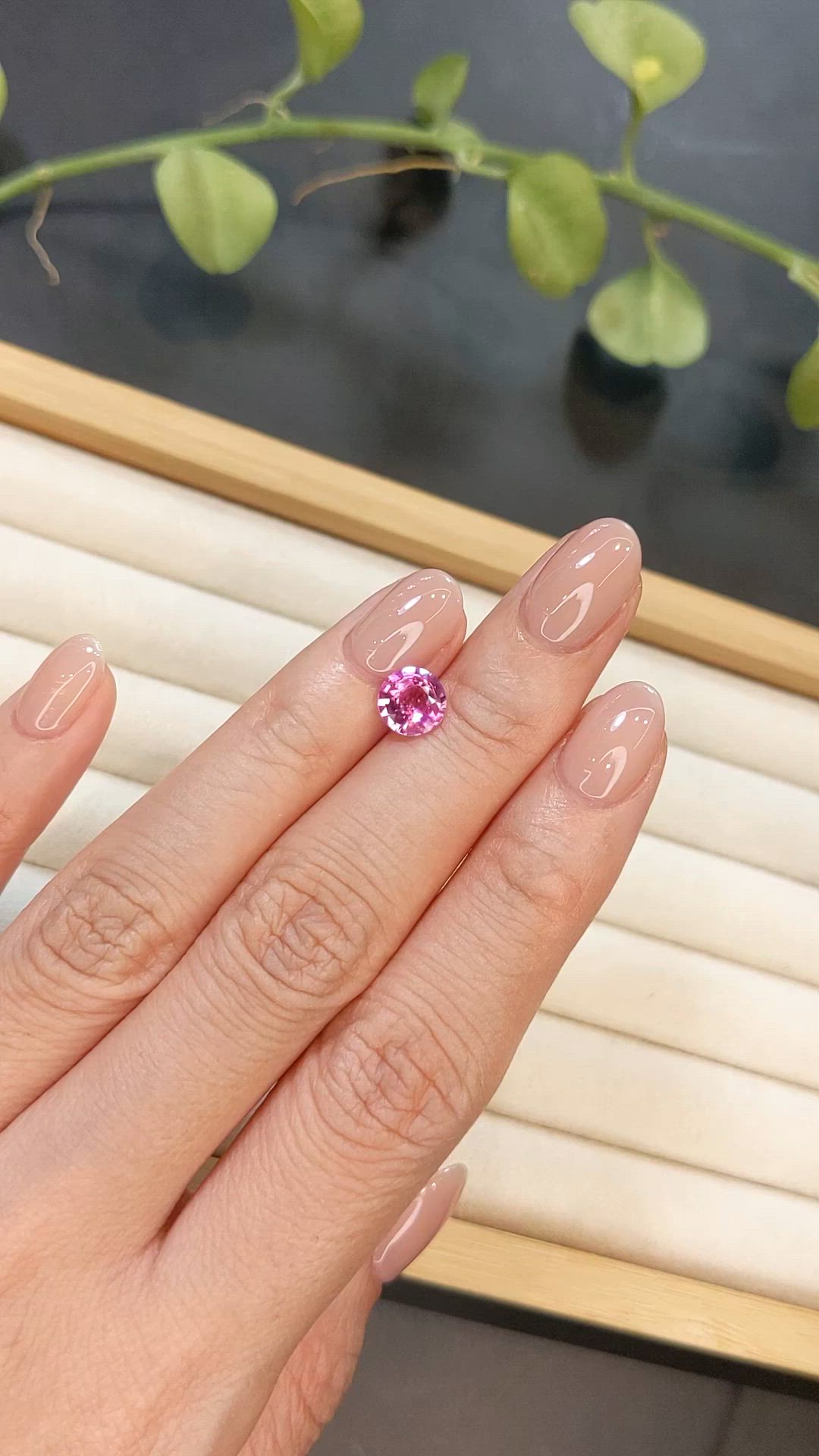 1.42 Ct. Pink Sapphire from Ceylon (Sri Lanka) Size Video