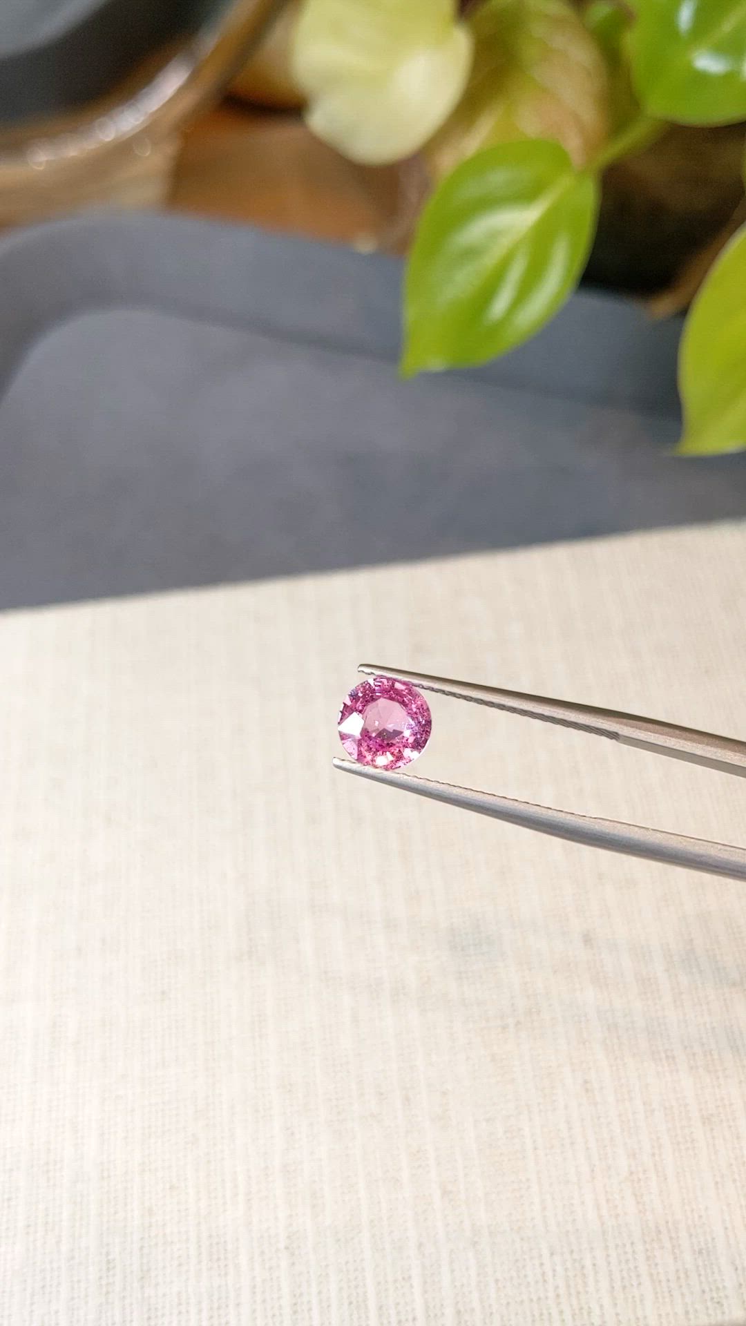 1.54 Ct. Pink Sapphire from Ceylon (Sri Lanka) Size Video
