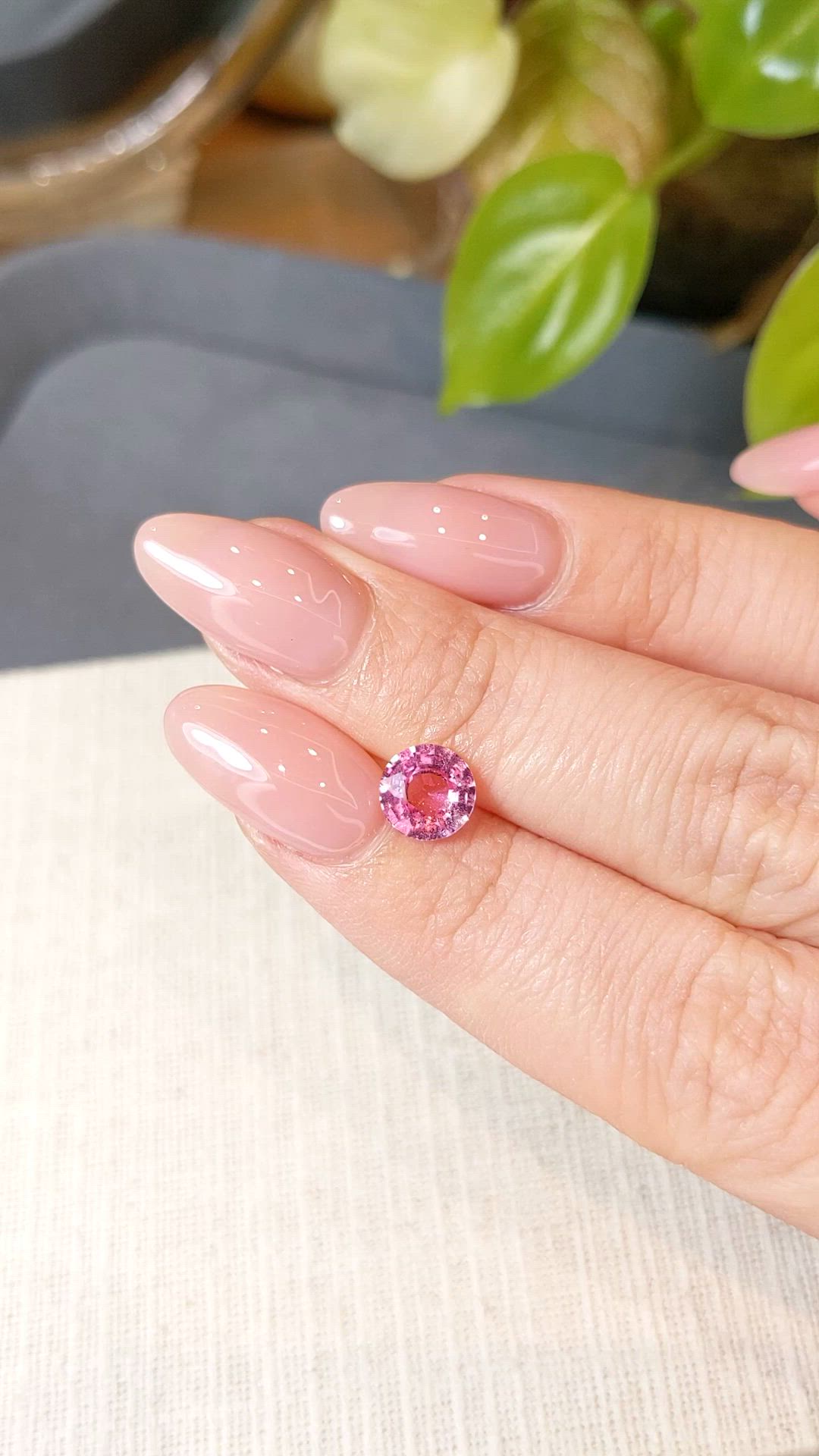 1.54 Ct. Pink Sapphire from Ceylon (Sri Lanka) Size Video