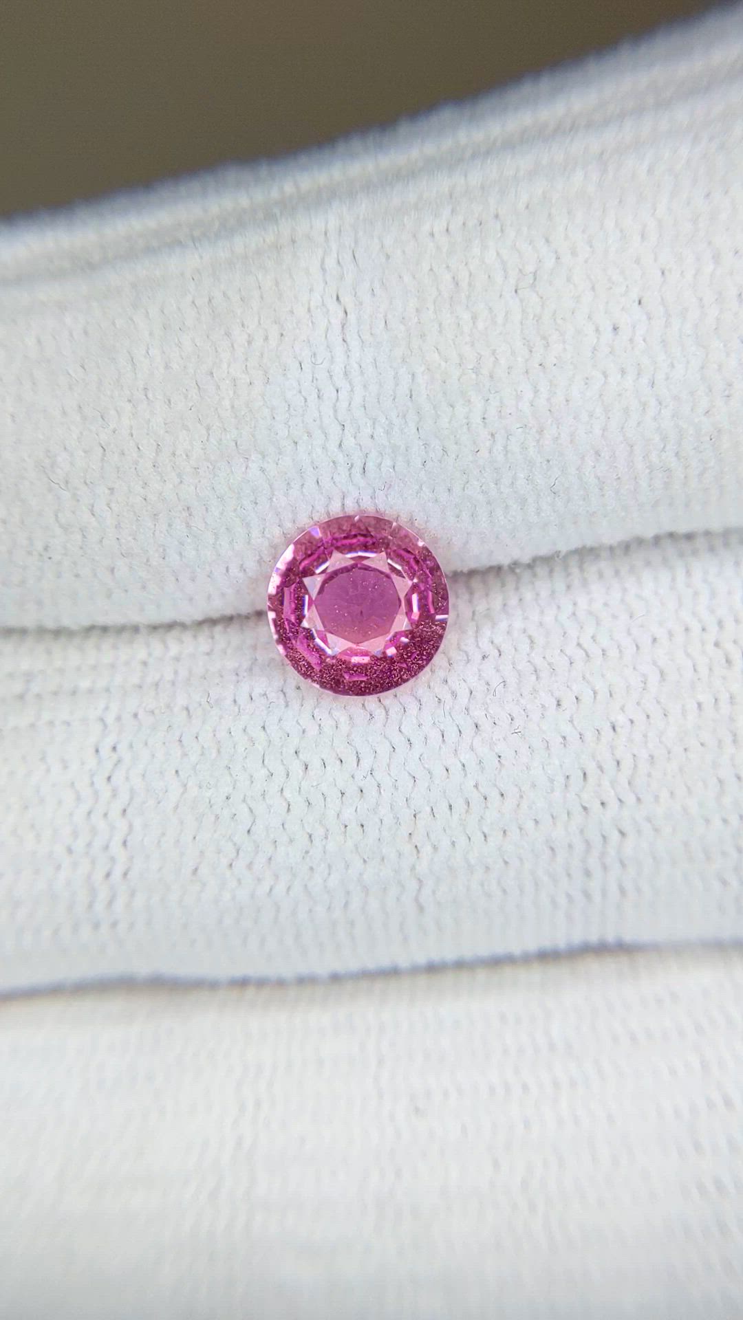 1.54 Ct. Pink Sapphire from Ceylon (Sri Lanka) Size Video