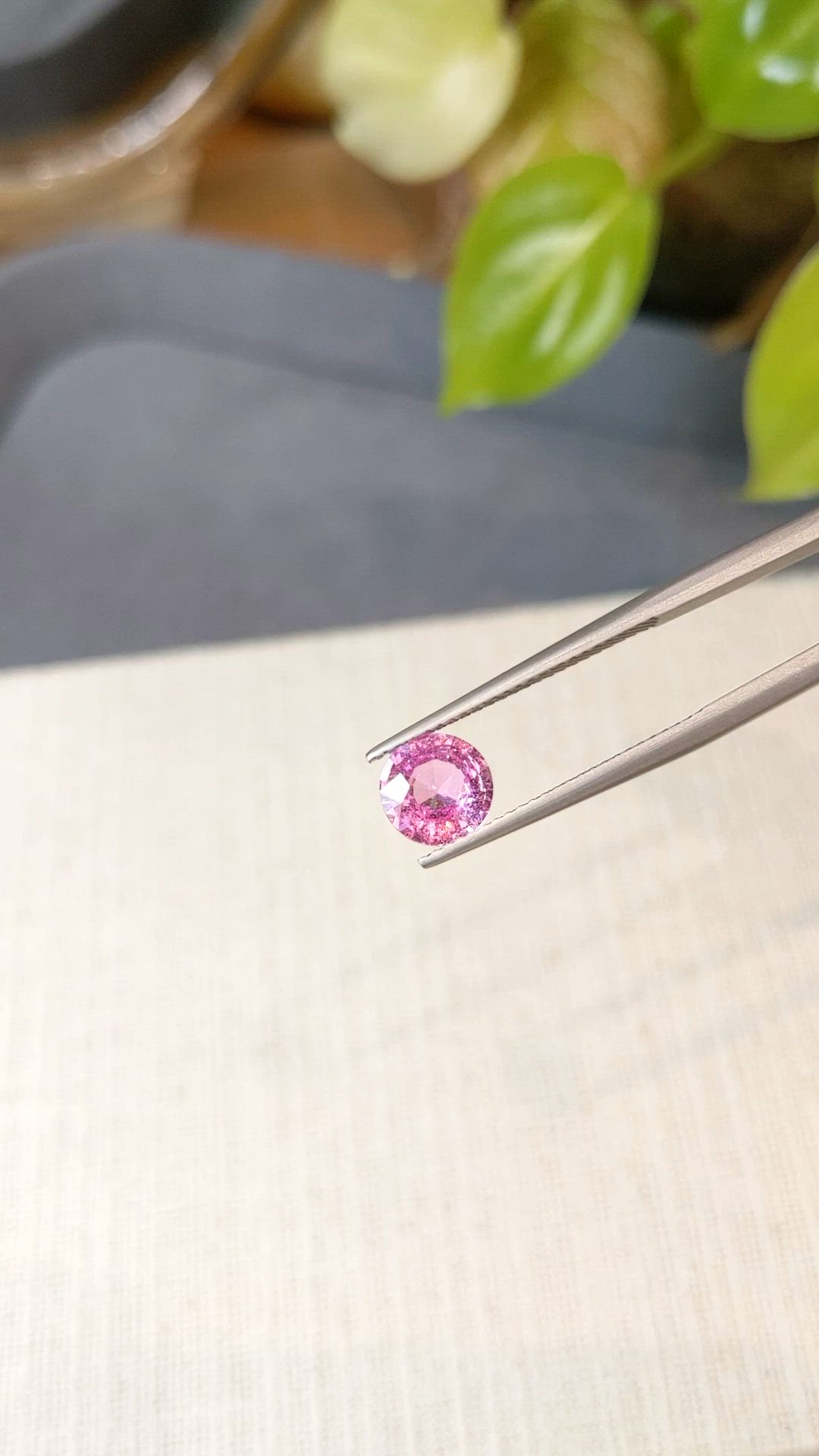 1.54 Ct. Pink Sapphire from Ceylon (Sri Lanka) Size Video