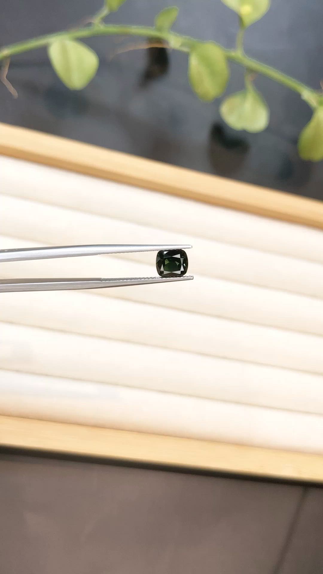 1.96 Ct. Green Sapphire from Australia Size Video