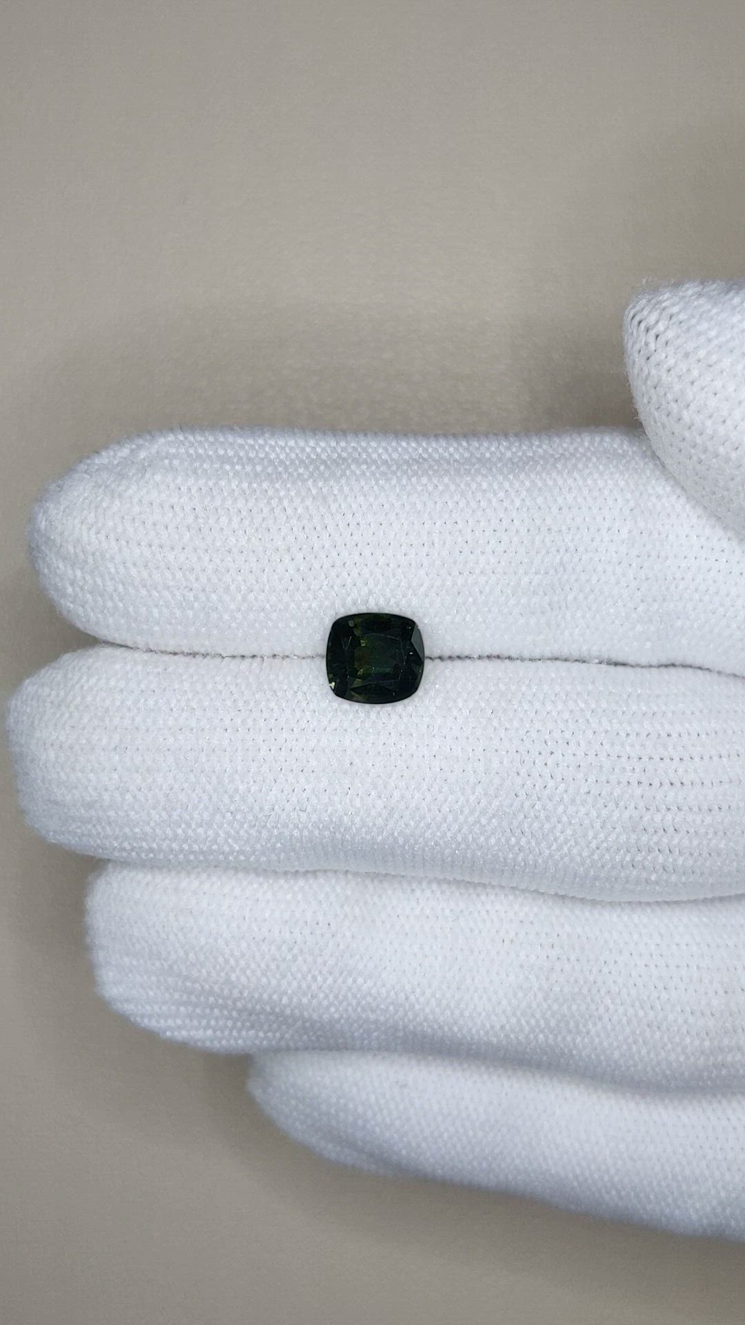 1.96 Ct. Green Sapphire from Australia Size Video